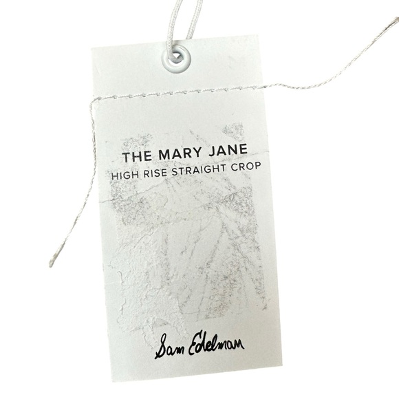Sam Edelman Mary Jane High Rise Straight Crop Jeans Size 8/29 NWT - Picture 3 of 7